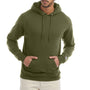 Champion Mens Double Dry Eco Moisture Wicking Fleece Hooded Sweatshirt Hoodie - Fresh Olive Green