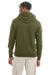 Champion S700 Mens Double Dry Eco Moisture Wicking Fleece Hooded Sweatshirt Hoodie Fresh Olive Green Back