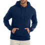 Champion Mens Double Dry Eco Moisture Wicking Fleece Hooded Sweatshirt Hoodie - Late Night Blue