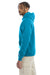 Champion S700 Mens Double Dry Eco Moisture Wicking Fleece Hooded Sweatshirt Hoodie Tempo Teal Blue SIde