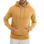 Champion Mens Double Dry Eco Moisture Wicking Fleece Hooded Sweatshirt Hoodie - Gold Glint