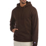 Champion Mens Double Dry Eco Moisture Wicking Fleece Hooded Sweatshirt Hoodie - Chocolate Brown