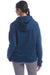 Champion S760 Womens Power blend Relaxed Hooded Sweatshirt Hoodie Late Night Blue Back