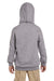 Champion S790 Youth Double Dry Eco Moisture Wicking Fleece Hooded Sweatshirt Hoodie Light Steel Grey Back