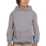 Champion Youth Double Dry Eco Moisture Wicking Fleece Hooded Sweatshirt Hoodie - Light Steel Grey