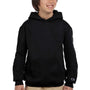 Champion Youth Double Dry Eco Moisture Wicking Fleece Hooded Sweatshirt Hoodie - Black