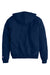 Champion S800 Mens Double Dry Eco Moisture Wicking Fleece Full Zip Hooded Sweatshirt Hoodie Late Night Blue Flat Back