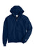 Champion S800 Mens Double Dry Eco Moisture Wicking Fleece Full Zip Hooded Sweatshirt Hoodie Late Night Blue Flat Front
