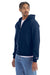 Champion S800 Mens Double Dry Eco Moisture Wicking Fleece Full Zip Hooded Sweatshirt Hoodie Late Night Blue 3Q