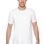 Fruit Of The Loom Mens Softspun Jersey Short Sleeve Crewneck T-Shirt - White
