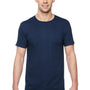 Fruit Of The Loom Mens Softspun Jersey Short Sleeve Crewneck T-Shirt - Navy Blue