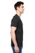 Fruit Of The Loom SF45R Mens Sofspun Jersey Short Sleeve Crewneck T-Shirt Black Side