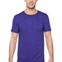 Fruit Of The Loom Mens Sofspun Jersey Short Sleeve Crewneck T-Shirt - Purple