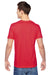 Fruit Of The Loom SF45R Mens Sofspun Jersey Short Sleeve Crewneck T-Shirt Fiery Red Back