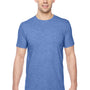 Fruit Of The Loom Mens Softspun Jersey Short Sleeve Crewneck T-Shirt - Heather Carolina Blue