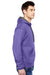 Fruit Of The Loom SF76R Mens Sofspun Hooded Sweatshirt Hoodie Purple Side