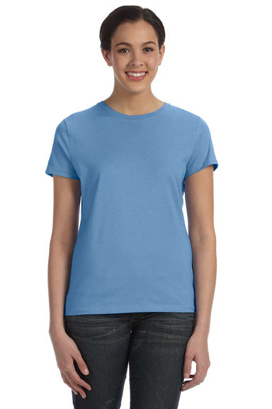 Hanes SL04 Womens Nano-T Short Sleeve Crewneck T-Shirt Carolina Blue Front