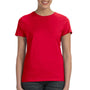 Hanes Womens Nano-T Short Sleeve Crewneck T-Shirt - Deep Red