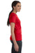Hanes SL04 Womens Nano-T Short Sleeve Crewneck T-Shirt Red Side