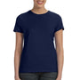 Hanes Womens Nano-T Short Sleeve Crewneck T-Shirt - Navy Blue