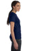 Hanes SL04 Womens Nano-T Short Sleeve Crewneck T-Shirt Navy Blue Side