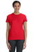 Hanes SL04 Nano-T Short Sleeve Crewneck T-Shirt Athletic Red Front