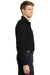 Red Kap SP14 Mens Industrial Moisture Wicking Long Sleeve Button Down Shirt w/ Double Pockets Black Side