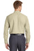 Red Kap SP14 Mens Industrial Moisture Wicking Long Sleeve Button Down Shirt w/ Double Pockets Tan Brown Back