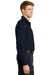 Red Kap SP14 Mens Industrial Moisture Wicking Long Sleeve Button Down Shirt w/ Double Pockets Navy Blue Side