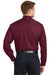 CornerStone SP17 Mens SuperPro Stain Resistant Long Sleeve Button Down Shirt w/ Pocket Burgundy Back
