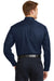 CornerStone SP17 Mens SuperPro Stain Resistant Long Sleeve Button Down Shirt w/ Pocket Navy Blue Back