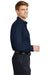 CornerStone SP17 Mens SuperPro Stain Resistant Long Sleeve Button Down Shirt w/ Pocket Navy Blue Side