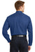 CornerStone SP17 Mens SuperPro Stain Resistant Long Sleeve Button Down Shirt w/ Pocket Royal Blue Back