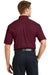 CornerStone SP18 Mens SuperPro Stain Resistant Short Sleeve Button Down Shirt w/ Pocket Burgundy Back