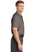Red Kap SP24 Mens Industrial Moisture Wicking Short Sleeve Button Down Shirt w/ Double Pockets Grey Side