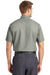 Red Kap SP24 Mens Industrial Moisture Wicking Short Sleeve Button Down Shirt w/ Double Pockets Light Grey Back
