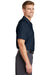 Red Kap SP24 Mens Industrial Moisture Wicking Short Sleeve Button Down Shirt w/ Double Pockets Navy Blue Side