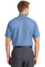 Red Kap SP24 Mens Industrial Moisture Wicking Short Sleeve Button Down Shirt w/ Double Pockets Petrol Blue Back
