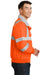 Port Authority SRJ754 Mens Challenger Wind & Water Resistant Full Zip Jacket Safety Orange Side