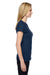 Fruit Of The Loom SSFJR Womens Sofspun Jersey Short Sleeve Crewneck T-Shirt Navy Blue Side