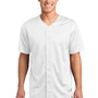 Sport-Tek Mens Tough Mesh Moisture Wicking Short Sleeve Jersey - White