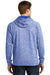 Sport-Tek ST225 Mens Electric Heather Moisture Wicking Fleece Hooded Sweatshirt Hoodie Royal Blue Back