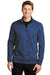Sport-Tek ST226 Mens Electric Heather Moisture Wicking Fleece 1/4 Zip Sweatshirt Dark Royal Blue Front