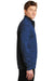 Sport-Tek ST226 Mens Electric Heather Moisture Wicking Fleece 1/4 Zip Sweatshirt Dark Royal Blue Side
