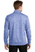 Sport-Tek ST226 Mens Electric Heather Moisture Wicking Fleece 1/4 Zip Sweatshirt Royal Blue Back