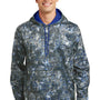 Sport-Tek Mens Sport-Wick Mineral Freeze Moisture Wicking Fleece Hooded Sweatshirt Hoodie - True Royal Blue