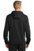 Sport-Tek ST235 Mens Sport-Wick Moisture Wicking Fleece Hooded Sweatshirt Hoodie Black/Grey Back
