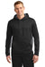Sport-Tek ST235 Mens Sport-Wick Moisture Wicking Fleece Hooded Sweatshirt Hoodie Black/Grey Front