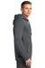 Sport-Tek ST235 Mens Sport-Wick Moisture Wicking Fleece Hooded Sweatshirt Hoodie Dark Grey/Navy Blue Side