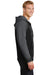 Sport-Tek ST236 Mens Sport-Wick Moisture Wicking Fleece Hooded Sweatshirt Hoodie Black/Grey Side